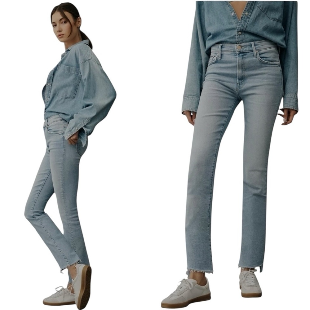 MOTHER The Insider Step Fray Jeans In Color Limited Edition Size 30  S8